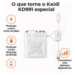 Carregador Portátil Kaidi Mini KD-991 10000 mAh